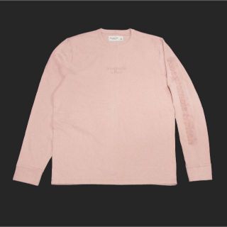 アバクロンビーアンドフィッチ(Abercrombie&Fitch)の★新品★アバクロンビー&フィッチ★エンボスロゴ長袖Tシャツ (Pink/XL)(Tシャツ/カットソー(七分/長袖))