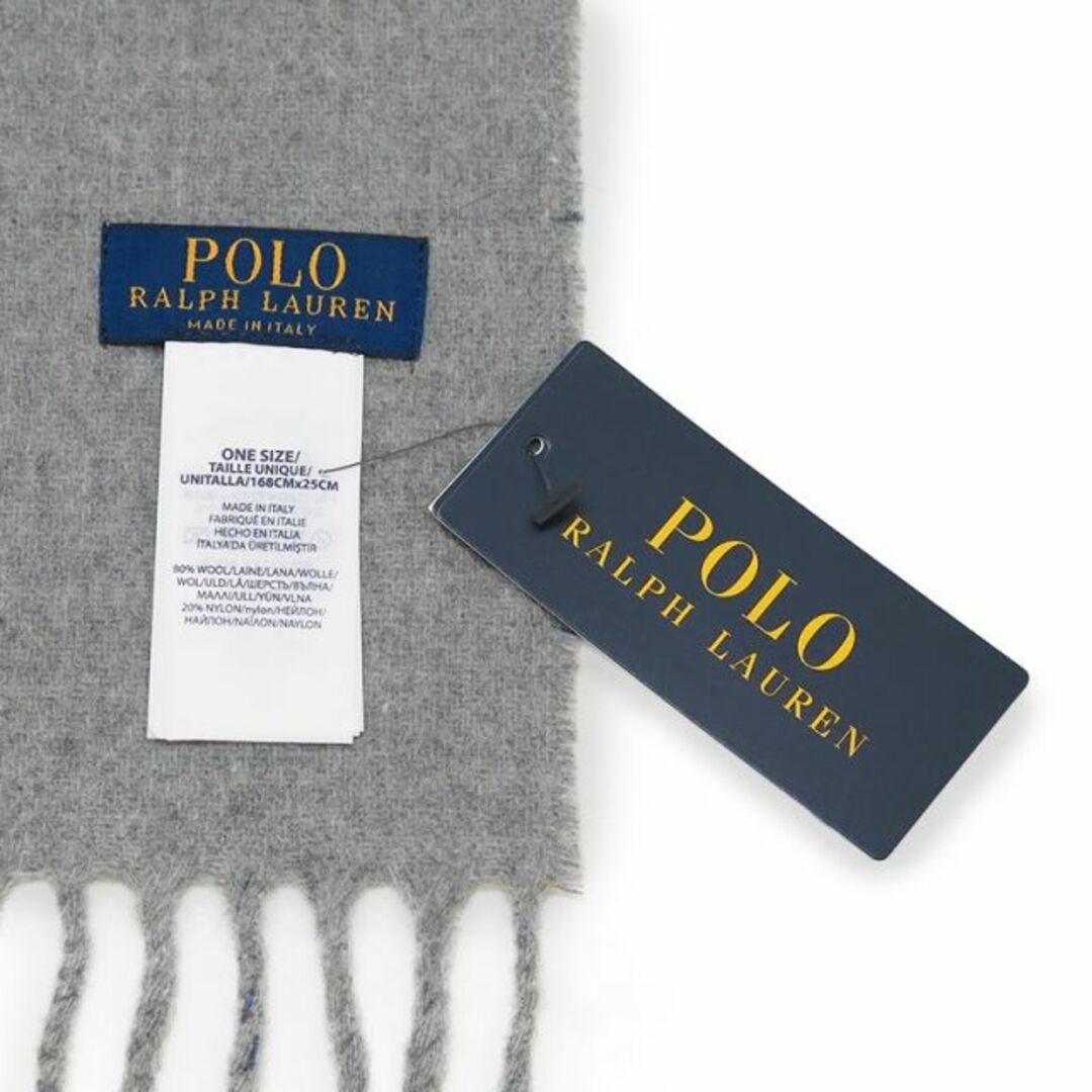 POLO RALPH LAUREN(ポロラルフローレン)のポロ ラルフ ローレン POLO RALPH LAUREN マフラー PC0743 021/CLASSIC GREY HTHR レディースのファッション小物(マフラー/ショール)の商品写真