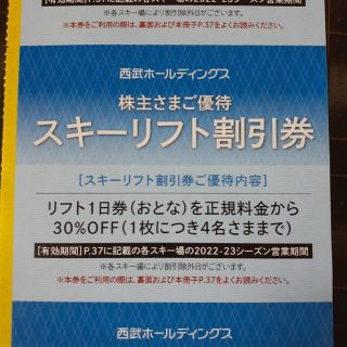 プリンス(Prince)の10枚セット★西武株主優待★スキーリフト割引券(スキー場)