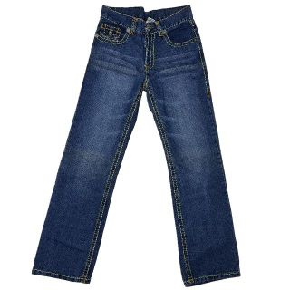 トゥルーレリジョン(True Religion)のトゥルーレリジョン 蹄ロゴポケット イエローライン デニムパンツ W34(デニム/ジーンズ)