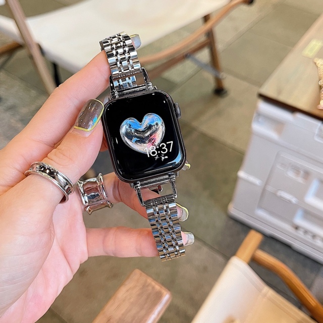 Apple Watch(アップルウォッチ)のApple Watch アップルウォッチ ステンレス　ベルト　バンド レディース レディースのファッション小物(腕時計)の商品写真