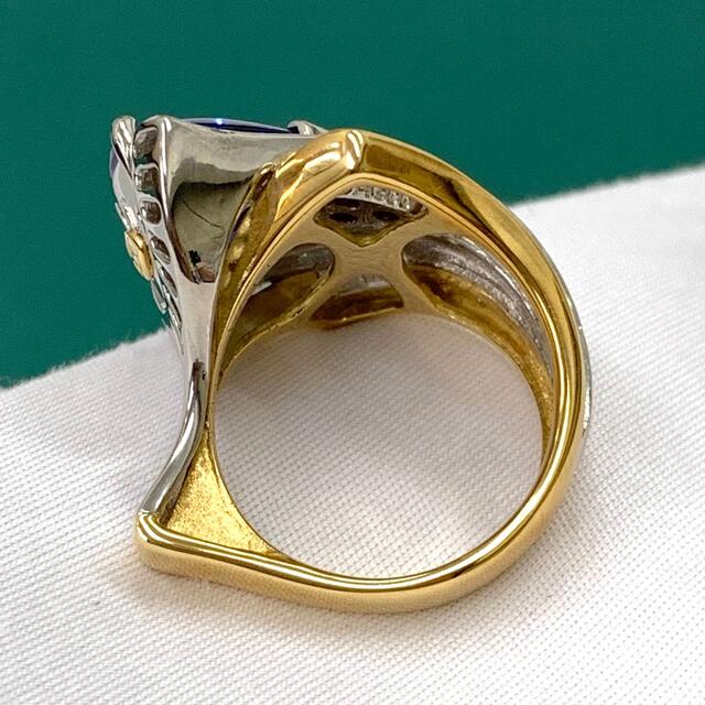 梶 光夫 リング  指輪 タンザナイト ダイヤ　ルビー  K18 Pt900 レディースのアクセサリー(リング(指輪))の商品写真