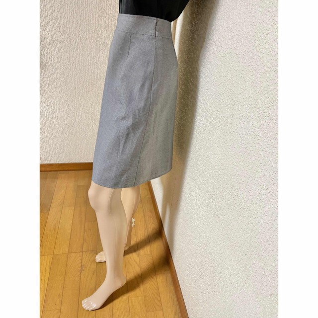 NEWYORKER(ニューヨーカー)の美品　ニューヨーカー　Aライン　スーツスカート　千鳥格子　オフィス レディースのスカート(ひざ丈スカート)の商品写真