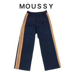 マウジー(moussy)のMOUSSY SIDE LINE STRAIGHT パンツ ワイドパンツ S(カジュアルパンツ)