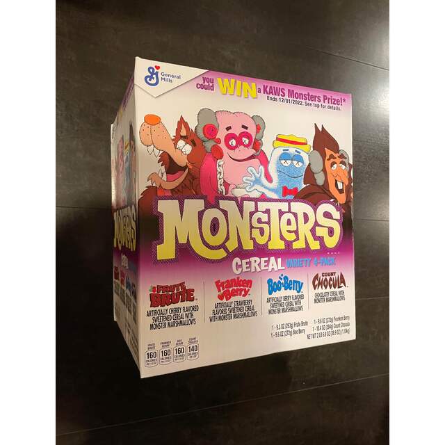 即発送　KAWS × Monster Cereal カウズ シリアル 4点セット エンタメ/ホビーのおもちゃ/ぬいぐるみ(キャラクターグッズ)の商品写真