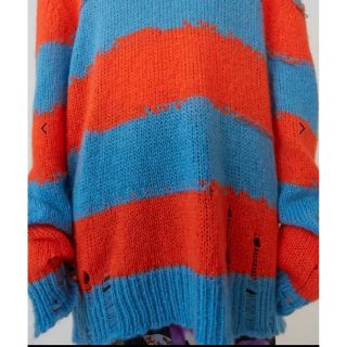 新品未着用!Acne Studios !大人気!ダメージ ボーダーニット