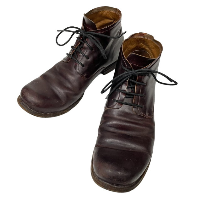 Carol Christian Poell - LAYER-0 Horse cordovan lece-up boots