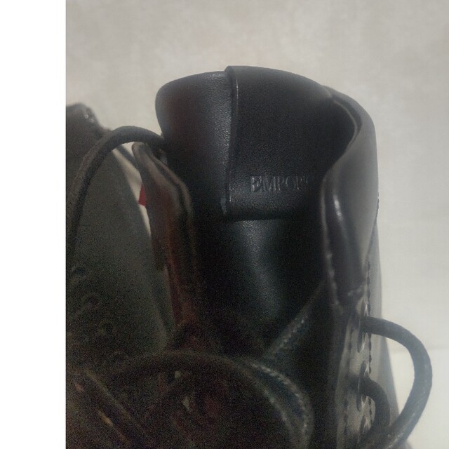 Emporio Armani(エンポリオアルマーニ)の新品・未使用EMPORIO ARMANI　レザーブーツ メンズの靴/シューズ(ブーツ)の商品写真