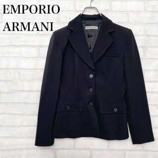 エンポリオアルマーニ(Emporio Armani)のイタリア製♡エンポリオアルマーニ レディーステーラードジャケット 黒 38サイズ(テーラードジャケット)