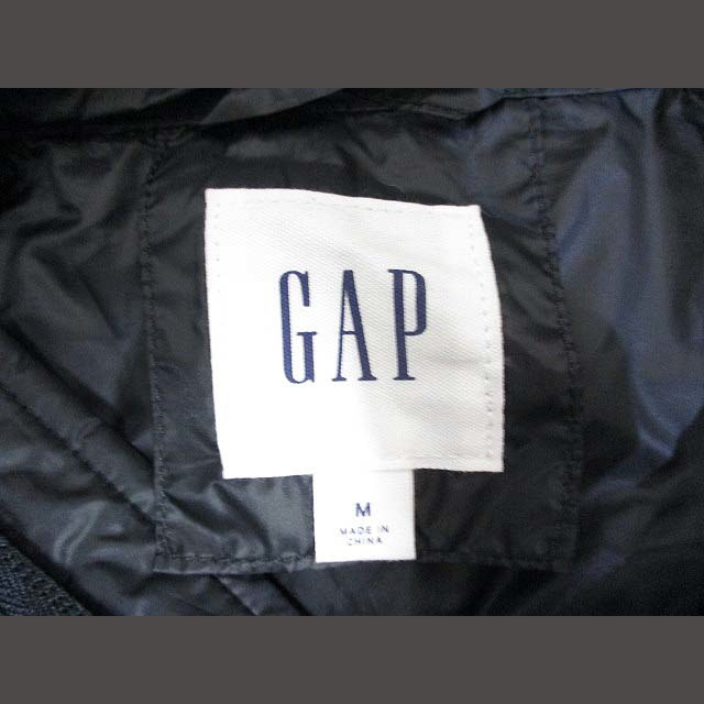 GAP(ギャップ)のギャップ GAP ダウン ジャケット M 黒 ブラック フード付 軽量 裏地付 メンズのジャケット/アウター(ダウンジャケット)の商品写真