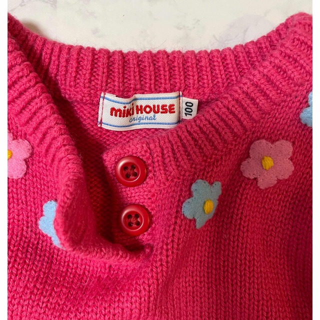 mikihouse(ミキハウス)のミキハウス　長袖セーターsize100 キッズ/ベビー/マタニティのキッズ服女の子用(90cm~)(ニット)の商品写真