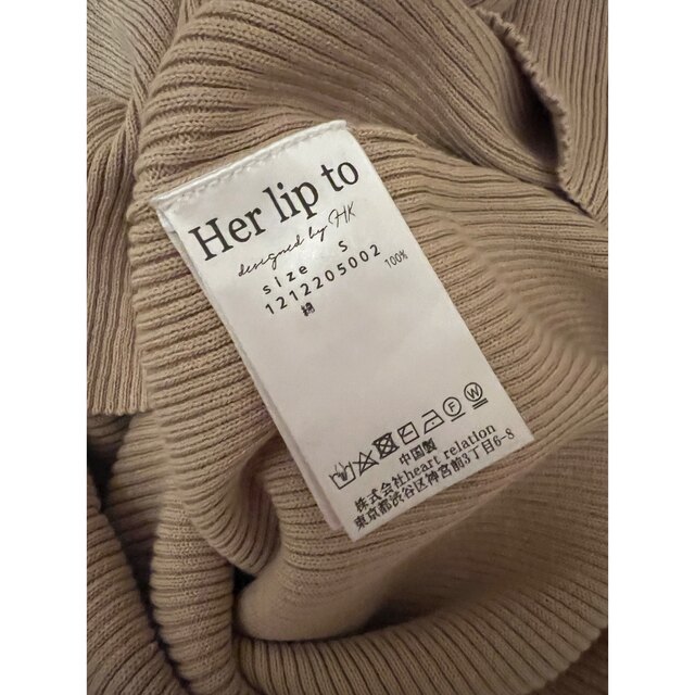 Her lip to(ハーリップトゥ)のherlipto handstooth belted knit dress レディースのワンピース(ロングワンピース/マキシワンピース)の商品写真