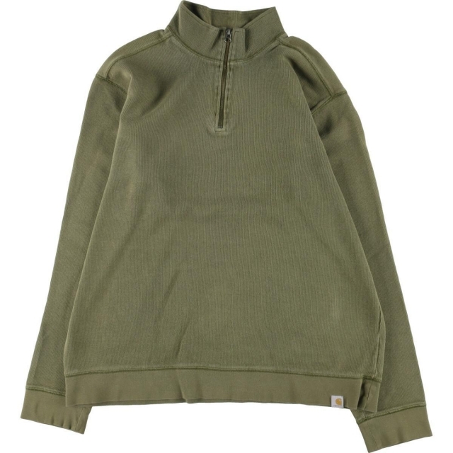 カーハート Carhartt RELAXED FIT ハーフジップスウェットシャツ トレーナー メンズXL /eaa293553