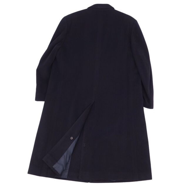 美品 Vintage バーバリー Burberrys 英国製 チェスターコート カシミヤ100% メンズ 52 ダークネイビー