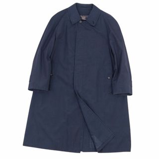 バーバリー(BURBERRY)の美品 Vintage バーバリー Burberrys コート ステンカラーコート バルマカーンコート コットン アウター メンズ L ネイビー(ステンカラーコート)