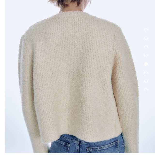 今期⭐︎zara ブークレ ニット ブレザー