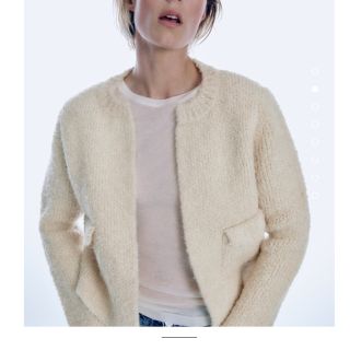 ZARA ブークレニットブレザー　M