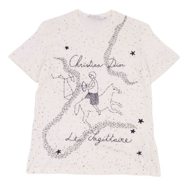 極美品・希少 Christian Dior カットソーTシャツ ビジュー 刺繍-