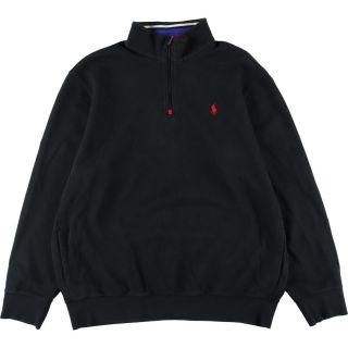 ラルフローレン(Ralph Lauren)の古着 ラルフローレン Ralph Lauren POLO RALPH LAUREN ハーフジップスウェットシャツ トレーナー メンズXL /eaa291421(スウェット)