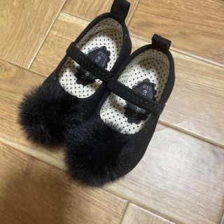 美品　13cm パンプスシューズ(フラットシューズ)