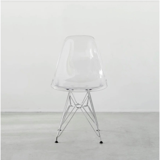 未使用 EAMES shell chair Clear DSR イームズ リプロ