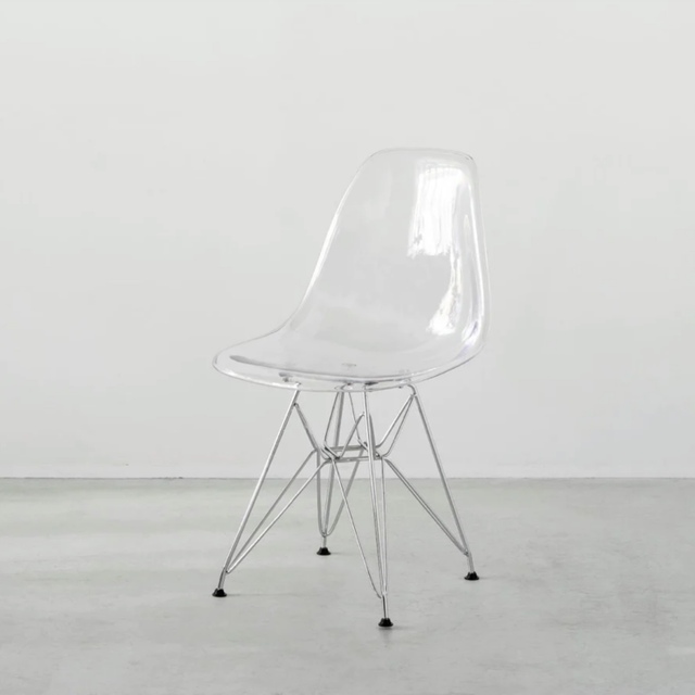 未使用 EAMES shell chair Clear DSR イームズ リプロ