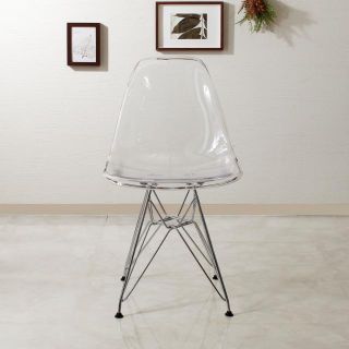 未使用 EAMES shell chair Clear DSR イームズ リプロ(スツール)