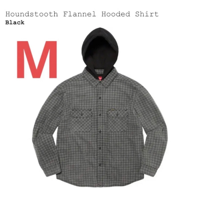 Supreme Houndstooth Flannel Hooded Shirt