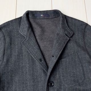 45rpm - 美品 45R ジャージフラノジャケット スタンドカラー