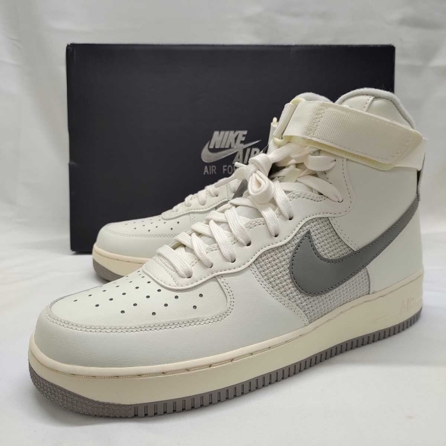 【未使用】ナイキ AIR FORCE 1 HIGH 07 LV8 エアフォースワン ハイ 28cm ホワイト/グレー DM0209-100 メンズ ヴィンテージ