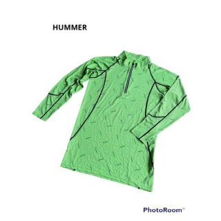 ハマー(HUMMER)の【HUMMER】ハマー ZIP コンプレッションシャツ 黄緑(Tシャツ/カットソー(七分/長袖))