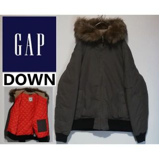 ギャップ(GAP)の263 GAP L ダウンジャケット MA-1 N-2B ボンバージャケット(ダウンジャケット)