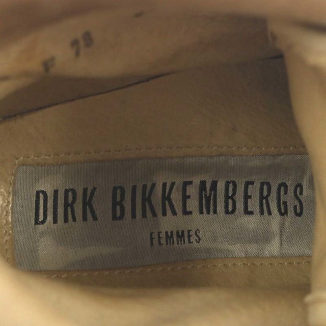 DIRK BIKKEMBERGS(ダークビッケンバーグ)のダークビッケンバーグ レースアップブーツ チャンキーヒール ショート 37 茶色 レディースの靴/シューズ(ブーツ)の商品写真