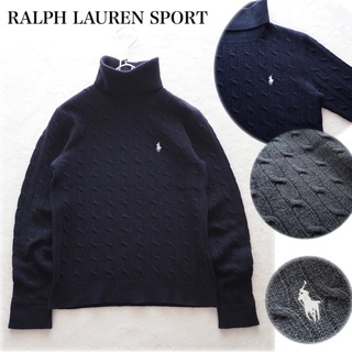 ラルフローレン(Ralph Lauren)のRALPHLAUREN SPORT メリノウール タートルネック ケーブルニット(ニット/セーター)