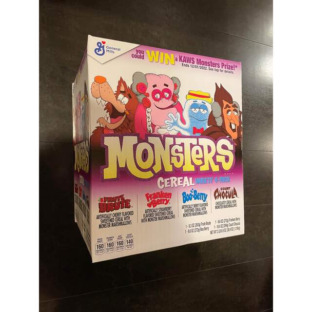 即発送　KAWS × Monster Cereal カウズ シリアル 4点セット エンタメ/ホビーのおもちゃ/ぬいぐるみ(キャラクターグッズ)の商品写真