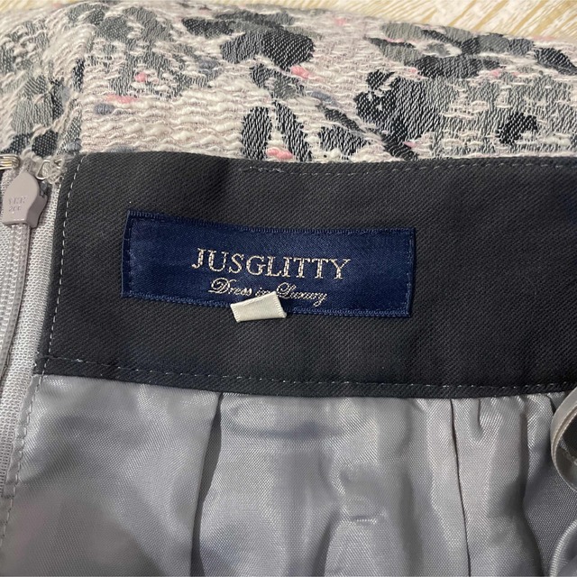 JUSGLITTY(ジャスグリッティー)のJUSGLITTY スカート　花柄 レディースのスカート(ひざ丈スカート)の商品写真