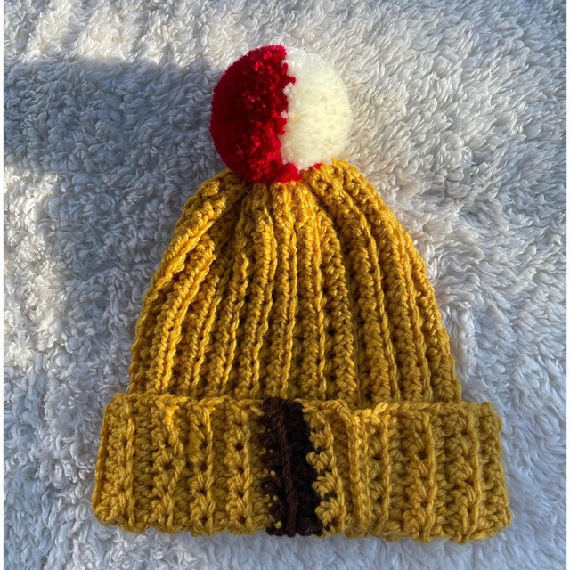 ニット帽　ハンドメイド ハンドメイドのファッション小物(帽子)の商品写真