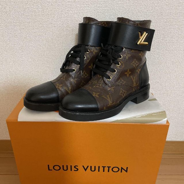 日本人気超絶の LOUIS VUITTON ブーツ ルイヴィトン - レインブーツ+