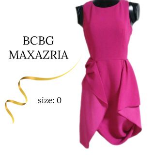 ビーシービージーマックスアズリア(BCBGMAXAZRIA)のビーシービージーマックスアズリアのワンピース　ピンク　BCBGMAXAZRIA(ひざ丈ワンピース)