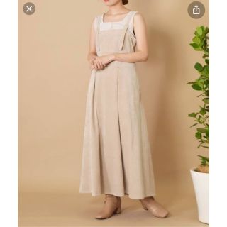 ダブルクローゼット(w closet)のw closet 後ろシャーリングワンピース (ロングワンピース/マキシワンピース)