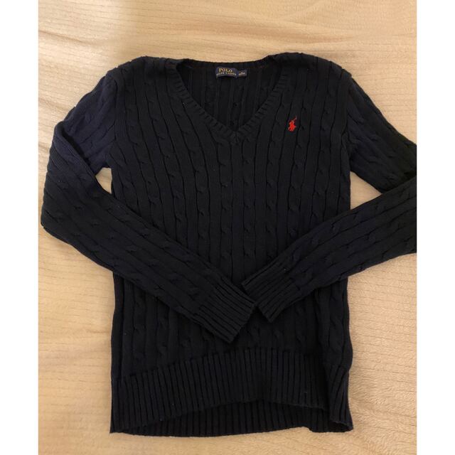 POLO RALPH LAUREN(ポロラルフローレン)のPOLO RALPH LAUREN ケーブル Vネック セーター レディースのトップス(ニット/セーター)の商品写真