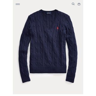 ポロラルフローレン(POLO RALPH LAUREN)のPOLO RALPH LAUREN ケーブル Vネック セーター(ニット/セーター)