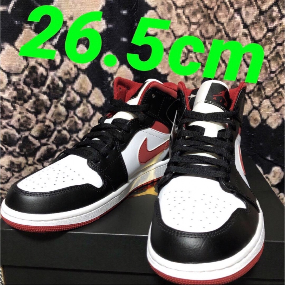 柔らかい NIKE AIR JORDAN 1 GYM RED-BLACK 26.5cm - 通販