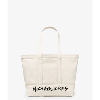 マイケルコース(Michael Kors)の最終値下げ❗️MICHAEL KORS  キャンバストート ラージ　ナチュラル(トートバッグ)