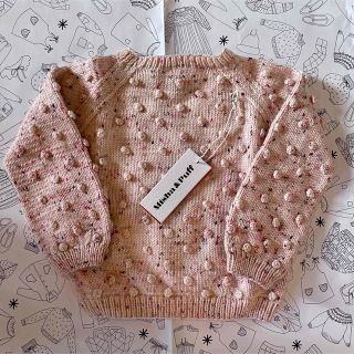 ミーシャアンドパフ(Misha & Puff)のPopcorn Sweater - Dusty Rose Confetti(ニット)