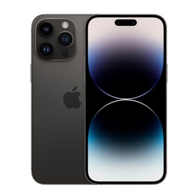 ライトブラウン/ブラック iPhone 14 Pro スペースブラック 128GB SIM