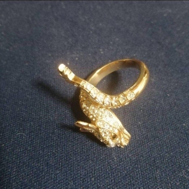 【SALE】リング メンズ アクセサリー ゴールド ドラゴン 龍 指輪 22号 レディースのアクセサリー(リング(指輪))の商品写真