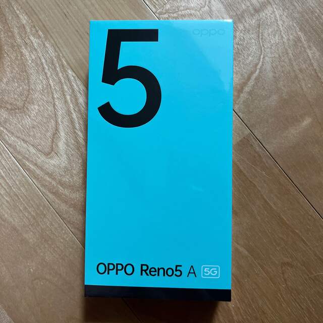 OPPO(オッポ)のOPPO RENO5 A SIMフリーシルバーブラック スマホ/家電/カメラのスマートフォン/携帯電話(スマートフォン本体)の商品写真