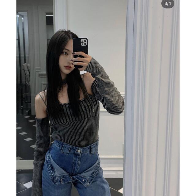 Bubbles - melt the lady open rib knit tops の通販 by yune