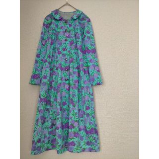 古着屋 old vintage レトロ 丸襟 花柄 ワンピース